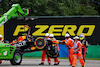 GP UNGHERIA, Sergio Perez (MEX) Red Bull Racing RB19 crashed in the first practice session.
21.07.2023. Formula 1 World Championship, Rd 12, Hungarian Grand Prix, Budapest, Hungary, Practice Day.
 - www.xpbimages.com, EMail: requests@xpbimages.com © Copyright: Coates / XPB Images