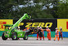 GP UNGHERIA, Sergio Perez (MEX) Red Bull Racing RB19 crashed in the first practice session.
21.07.2023. Formula 1 World Championship, Rd 12, Hungarian Grand Prix, Budapest, Hungary, Practice Day.
 - www.xpbimages.com, EMail: requests@xpbimages.com © Copyright: Coates / XPB Images