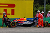 GP UNGHERIA, Sergio Perez (MEX) Red Bull Racing RB19 crashed in the first practice session.
21.07.2023. Formula 1 World Championship, Rd 12, Hungarian Grand Prix, Budapest, Hungary, Practice Day.
- www.xpbimages.com, EMail: requests@xpbimages.com © Copyright: Charniaux / XPB Images