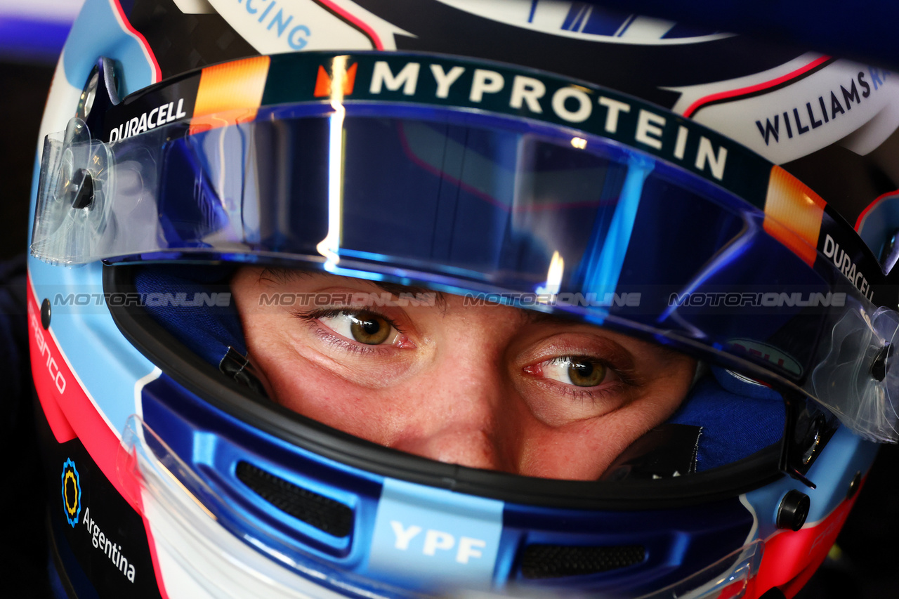 TEST ABU DHABI, Franco Colapinto (ARG) Williams Racing FW45 Academy Driver.

28.11.2023. Formula 1 Testing, Yas Marina Circuit, Abu Dhabi, Tuesday.

- www.xpbimages.com, EMail: requests@xpbimages.com © Copyright: Batchelor / XPB Images