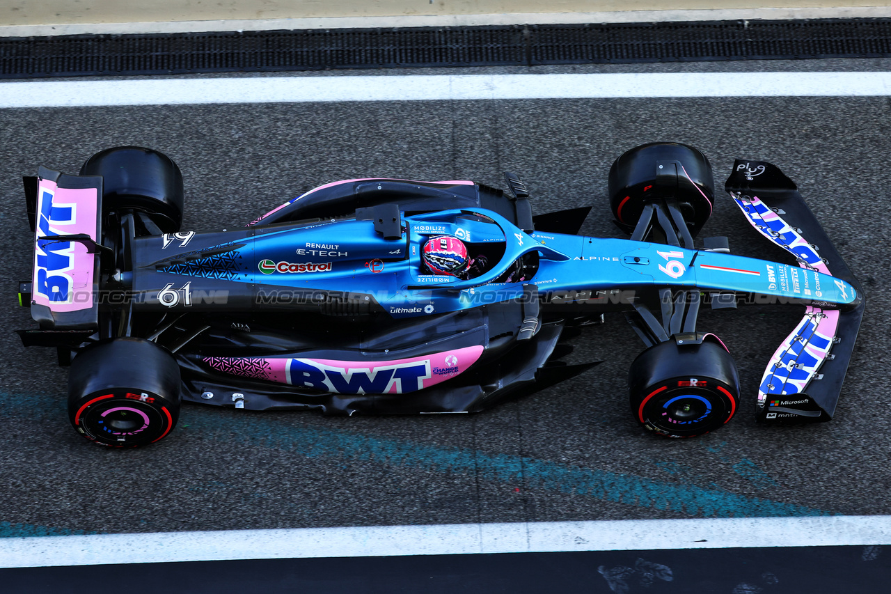 TEST ABU DHABI, Jack Doohan (AUS) Alpine F1 Team A523 Reserve Driver.

28.11.2023. Formula 1 Testing, Yas Marina Circuit, Abu Dhabi, Tuesday.

- www.xpbimages.com, EMail: requests@xpbimages.com © Copyright: Batchelor / XPB Images