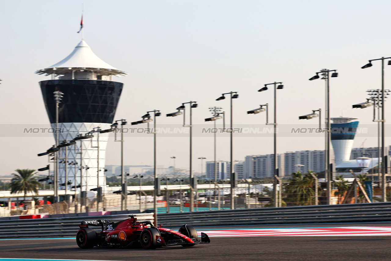 TEST ABU DHABI, Charles Leclerc (MON) Ferrari SF-23.

28.11.2023. Formula 1 Testing, Yas Marina Circuit, Abu Dhabi, Tuesday.

- www.xpbimages.com, EMail: requests@xpbimages.com © Copyright: Batchelor / XPB Images
