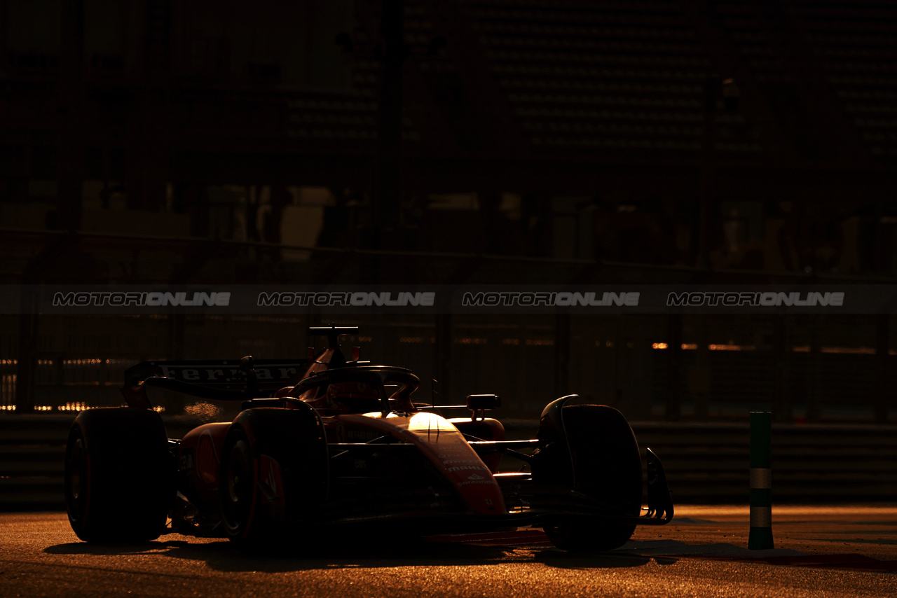 TEST ABU DHABI, Charles Leclerc (MON) Ferrari SF-23.

28.11.2023. Formula 1 Testing, Yas Marina Circuit, Abu Dhabi, Tuesday.

- www.xpbimages.com, EMail: requests@xpbimages.com © Copyright: Moy / XPB Images
