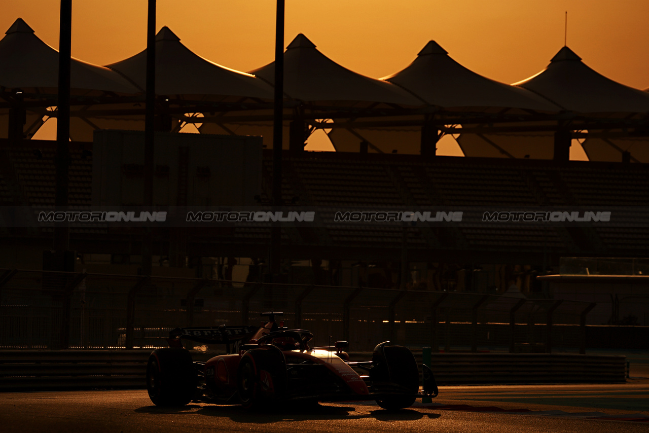 TEST ABU DHABI, Charles Leclerc (MON) Ferrari SF-23.

28.11.2023. Formula 1 Testing, Yas Marina Circuit, Abu Dhabi, Tuesday.

- www.xpbimages.com, EMail: requests@xpbimages.com © Copyright: Moy / XPB Images