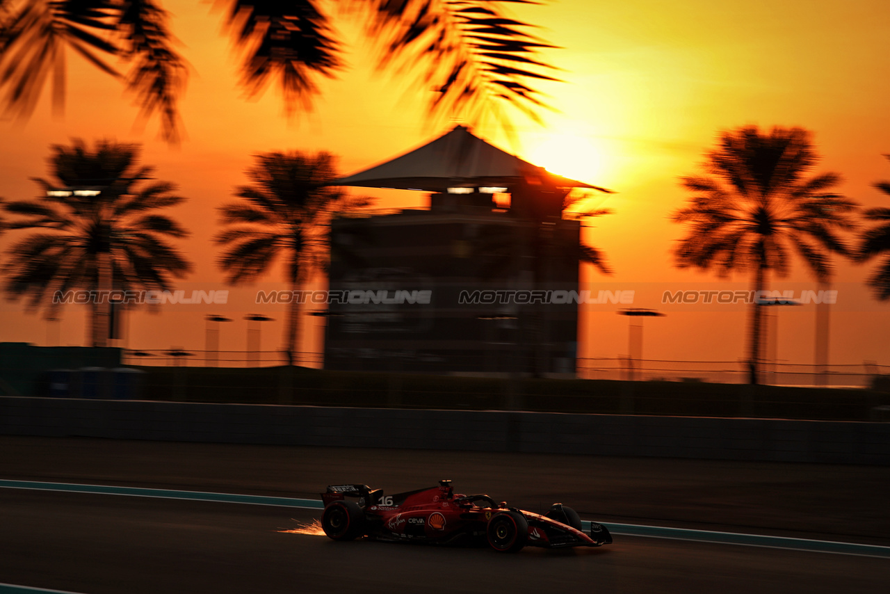 TEST ABU DHABI, Charles Leclerc (MON) Ferrari SF-23.

28.11.2023. Formula 1 Testing, Yas Marina Circuit, Abu Dhabi, Tuesday.

- www.xpbimages.com, EMail: requests@xpbimages.com © Copyright: Moy / XPB Images