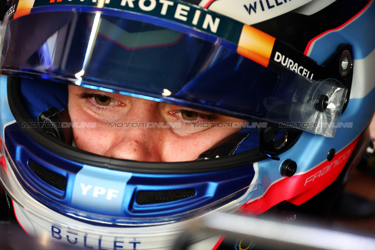 TEST ABU DHABI, Franco Colapinto (ARG) Williams Racing FW45 Academy Driver.

28.11.2023. Formula 1 Testing, Yas Marina Circuit, Abu Dhabi, Tuesday.

- www.xpbimages.com, EMail: requests@xpbimages.com © Copyright: Batchelor / XPB Images