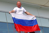 TEST ABU DHABI, Circuit Atmosfera - a fan with a Russian flag.
28.11.2023. Formula 1 Testing, Yas Marina Circuit, Abu Dhabi, Tuesday.
- www.xpbimages.com, EMail: requests@xpbimages.com © Copyright: Batchelor / XPB Images