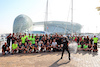 TEST ABU DHABI, Teams e Pirelli motorhome hospitality group photograph.
28.11.2023. Formula 1 Testing, Yas Marina Circuit, Abu Dhabi, Tuesday.
- www.xpbimages.com, EMail: requests@xpbimages.com © Copyright: Batchelor / XPB Images