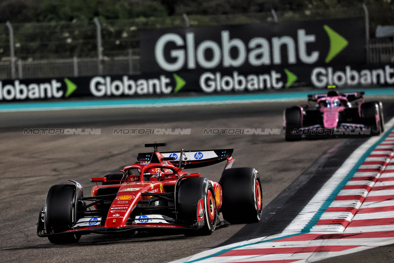 GP ABU DHABI, Charles Leclerc (MON) Ferrari SF-24.

08.12.2024. Formula 1 World Championship, Rd 24, Abu Dhabi Grand Prix, Yas Marina Circuit, Abu Dhabi, Gara Day.

- www.xpbimages.com, EMail: requests@xpbimages.com © Copyright: Charniaux / XPB Images