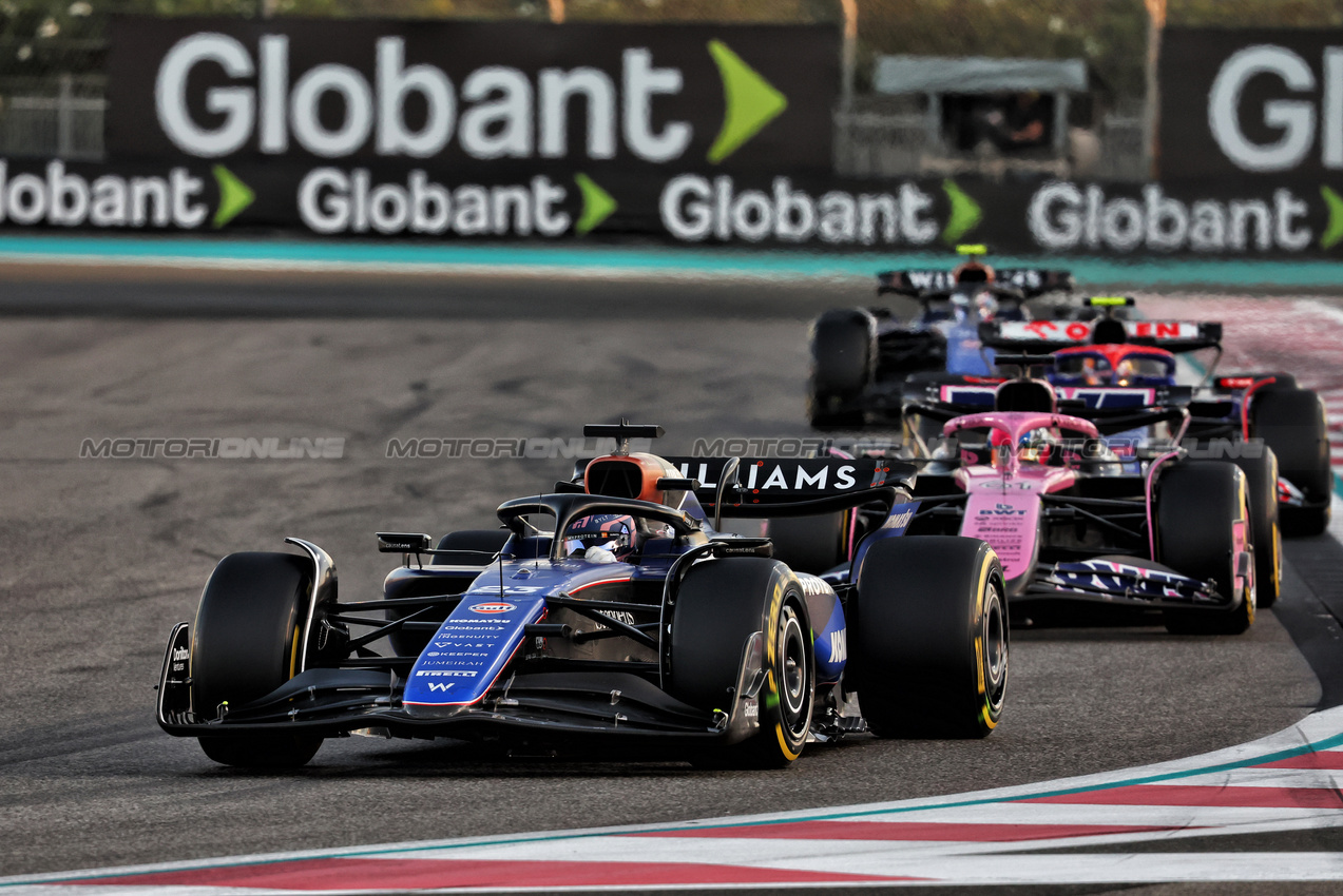 GP ABU DHABI, Alexander Albon (THA) Williams Racing FW46.

08.12.2024. Formula 1 World Championship, Rd 24, Abu Dhabi Grand Prix, Yas Marina Circuit, Abu Dhabi, Gara Day.

- www.xpbimages.com, EMail: requests@xpbimages.com © Copyright: Charniaux / XPB Images