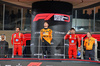 GP ABU DHABI, The podium (L to R): Carlos Sainz Jr (ESP) Ferrari, second; Lando Norris (GBR) McLaren, vincitore; Charles Leclerc (MON) Ferrari, third; Zak Brown (USA) McLaren Executive Director.

08.12.2024. Formula 1 World Championship, Rd 24, Abu Dhabi Grand Prix, Yas Marina Circuit, Abu Dhabi, Gara Day.

- www.xpbimages.com, EMail: requests@xpbimages.com © Copyright: Batchelor / XPB Images