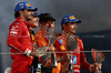 GP ABU DHABI, Carlos Sainz Jr (ESP), Ferrari Charles Leclerc (FRA), Ferrari Zak Brown (USA), McLaren F1 Team Executive Director Lando Norris (GBR), McLaren F1 Team 
08.12.2024. Formula 1 World Championship, Rd 24, Abu Dhabi Grand Prix, Yas Marina Circuit, Abu Dhabi, Gara Day.
- www.xpbimages.com, EMail: requests@xpbimages.com © Copyright: Charniaux / XPB Images