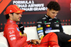GP ABU DHABI, (L to R): Carlos Sainz Jr (ESP) Ferrari e Lando Norris (GBR) McLaren in the post race FIA Press Conference.

08.12.2024. Formula 1 World Championship, Rd 24, Abu Dhabi Grand Prix, Yas Marina Circuit, Abu Dhabi, Gara Day.

- www.xpbimages.com, EMail: requests@xpbimages.com © Copyright: Batchelor / XPB Images