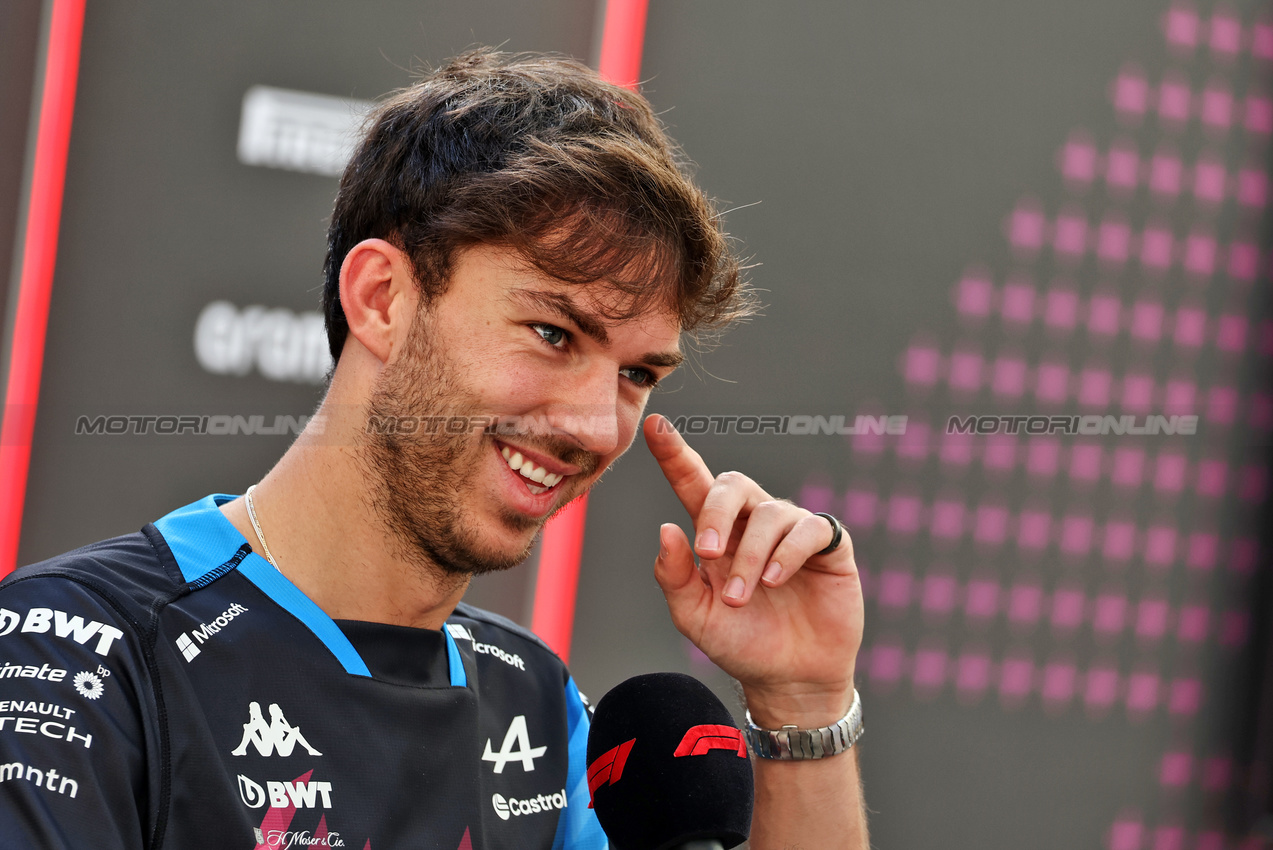 GP ABU DHABI, Pierre Gasly (FRA) Alpine F1 Team.

05.12.2024. Formula 1 World Championship, Rd 24, Abu Dhabi Grand Prix, Yas Marina Circuit, Abu Dhabi, Preparation Day.

- www.xpbimages.com, EMail: requests@xpbimages.com © Copyright: Moy / XPB Images