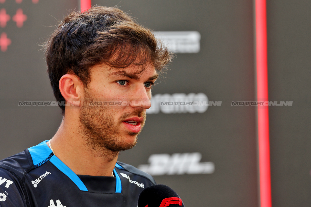 GP ABU DHABI, Pierre Gasly (FRA) Alpine F1 Team.

05.12.2024. Formula 1 World Championship, Rd 24, Abu Dhabi Grand Prix, Yas Marina Circuit, Abu Dhabi, Preparation Day.

- www.xpbimages.com, EMail: requests@xpbimages.com © Copyright: Batchelor / XPB Images