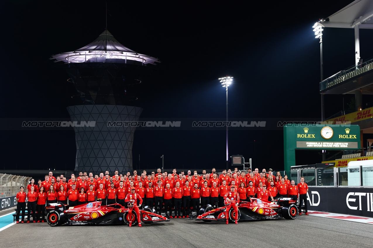 GP ABU DHABI, Ferrari  
05.12.2024. Formula 1 World Championship, Rd 24, Abu Dhabi Grand Prix, Yas Marina Circuit, Abu Dhabi, Preparation Day.
- www.xpbimages.com, EMail: requests@xpbimages.com © Copyright: Charniaux / XPB Images