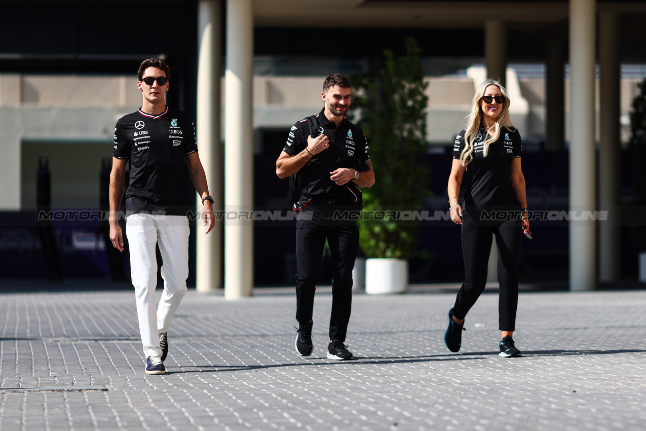 GP ABU DHABI, George Russell (GBR), Mercedes AMG F1 
05.12.2024. Formula 1 World Championship, Rd 24, Abu Dhabi Grand Prix, Yas Marina Circuit, Abu Dhabi, Preparation Day.
- www.xpbimages.com, EMail: requests@xpbimages.com © Copyright: Charniaux / XPB Images