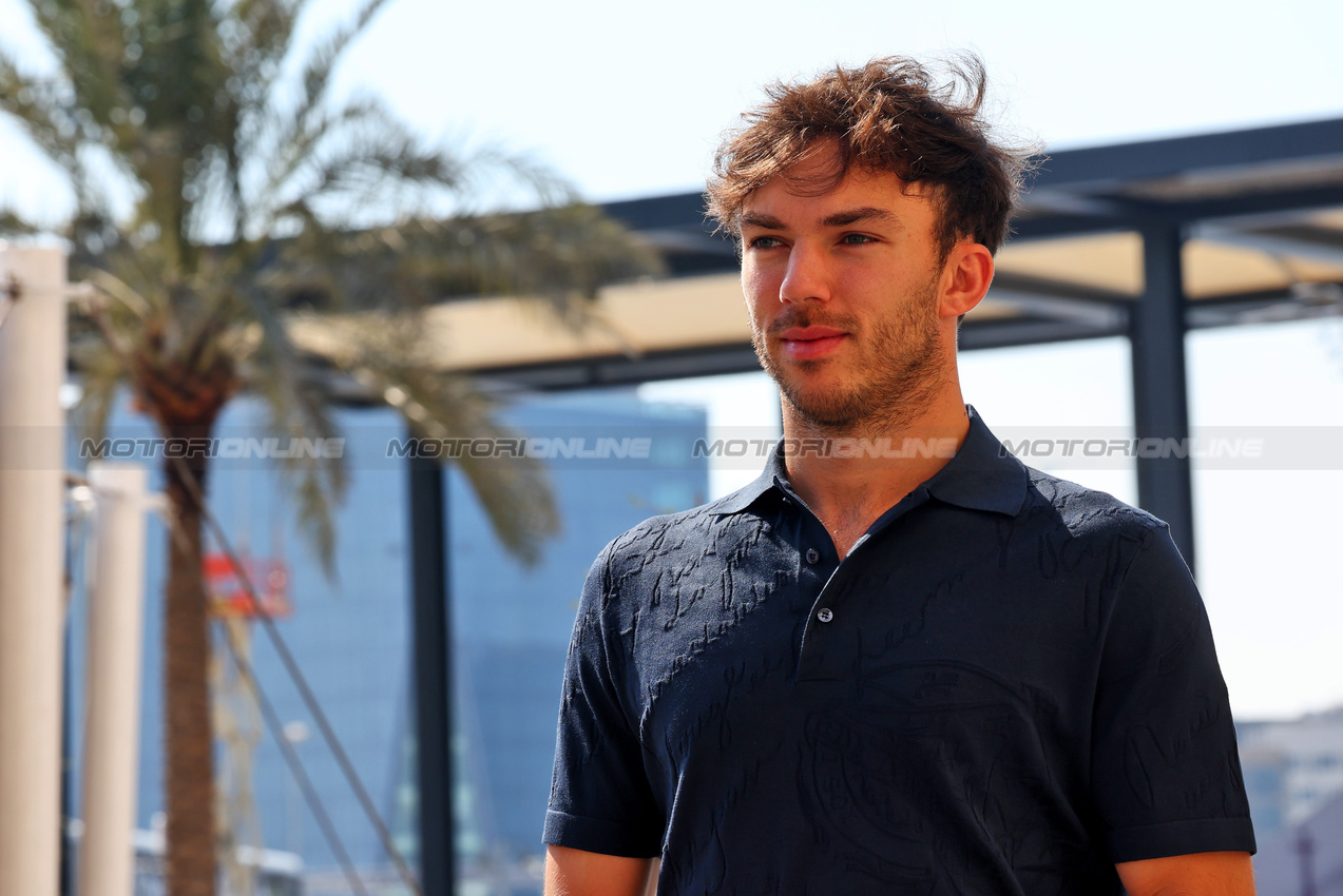GP ABU DHABI, Pierre Gasly (FRA) Alpine F1 Team.

05.12.2024. Formula 1 World Championship, Rd 24, Abu Dhabi Grand Prix, Yas Marina Circuit, Abu Dhabi, Preparation Day.

- www.xpbimages.com, EMail: requests@xpbimages.com © Copyright: Batchelor / XPB Images