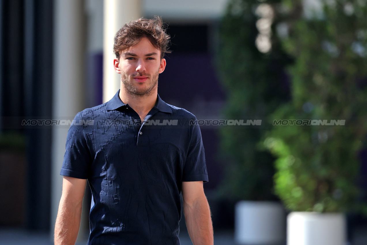 GP ABU DHABI, Pierre Gasly (FRA) Alpine F1 Team.

05.12.2024. Formula 1 World Championship, Rd 24, Abu Dhabi Grand Prix, Yas Marina Circuit, Abu Dhabi, Preparation Day.

- www.xpbimages.com, EMail: requests@xpbimages.com © Copyright: Bearne / XPB Images