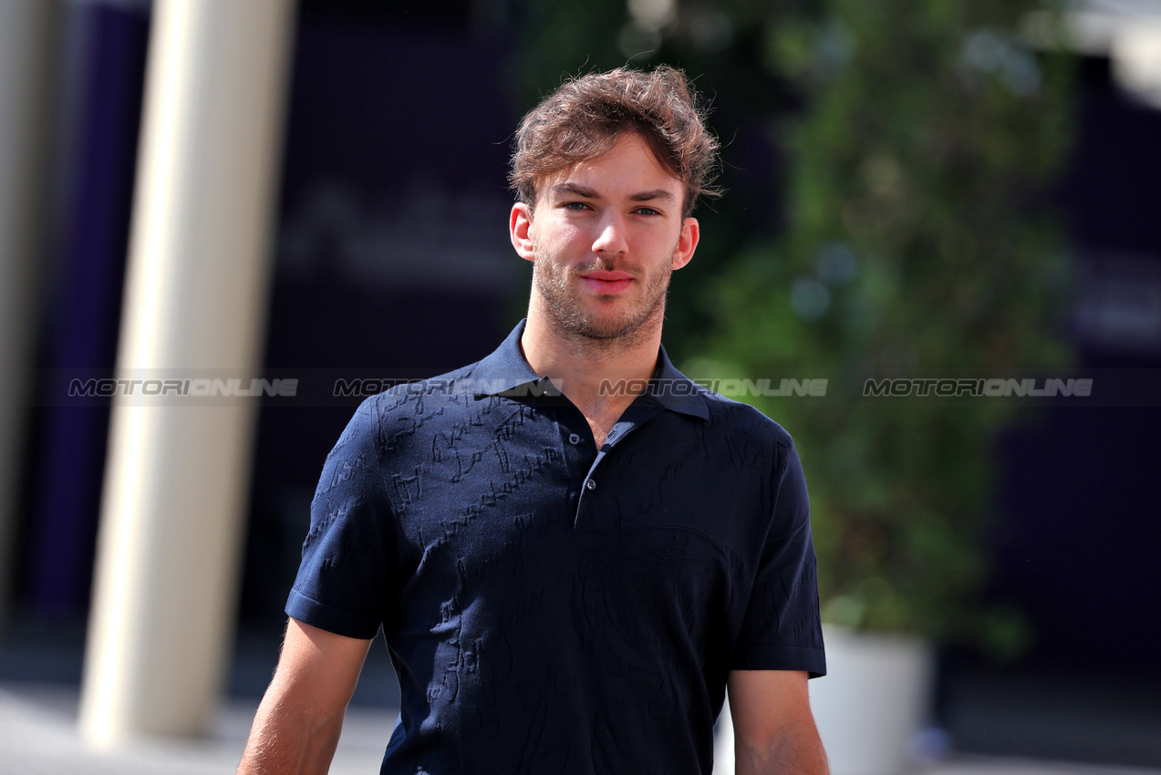 GP ABU DHABI, Pierre Gasly (FRA) Alpine F1 Team.

05.12.2024. Formula 1 World Championship, Rd 24, Abu Dhabi Grand Prix, Yas Marina Circuit, Abu Dhabi, Preparation Day.

- www.xpbimages.com, EMail: requests@xpbimages.com © Copyright: Moy / XPB Images