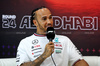 GP ABU DHABI, Lewis Hamilton (GBR) Mercedes AMG F1 in the FIA Press Conference.

05.12.2024. Formula 1 World Championship, Rd 24, Abu Dhabi Grand Prix, Yas Marina Circuit, Abu Dhabi, Preparation Day.

- www.xpbimages.com, EMail: requests@xpbimages.com © Copyright: Bearne / XPB Images