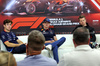GP ABU DHABI, (L to R): Franco Colapinto (ARG) Williams Racing; Max Verstappen (NLD) Red Bull Racing; e Nico Hulkenberg (GER) Haas F1 Team in the FIA Press Conference.

05.12.2024. Formula 1 World Championship, Rd 24, Abu Dhabi Grand Prix, Yas Marina Circuit, Abu Dhabi, Preparation Day.

- www.xpbimages.com, EMail: requests@xpbimages.com © Copyright: Bearne / XPB Images