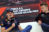 GP ABU DHABI, (L to R): Franco Colapinto (ARG) Williams Racing e Nico Hulkenberg (GER) Haas F1 Team in the FIA Press Conference.

05.12.2024. Formula 1 World Championship, Rd 24, Abu Dhabi Grand Prix, Yas Marina Circuit, Abu Dhabi, Preparation Day.

- www.xpbimages.com, EMail: requests@xpbimages.com © Copyright: Bearne / XPB Images