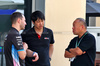 GP ABU DHABI, (L to R): Oliver Oakes (GBR) Alpine F1 Team Team Principal with Masaya Kaji (JPN) Toyota Gazoo Racing General Commercial Director e Daisuke Hasegawa (JPN) Buzz X Limited CEO.

05.12.2024. Formula 1 World Championship, Rd 24, Abu Dhabi Grand Prix, Yas Marina Circuit, Abu Dhabi, Preparation Day.

- www.xpbimages.com, EMail: requests@xpbimages.com © Copyright: XPB Images