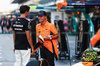 GP ABU DHABI, George Russell (GBR), Mercedes AMG F1 Lando Norris (GBR), McLaren F1 Team 
05.12.2024. Formula 1 World Championship, Rd 24, Abu Dhabi Grand Prix, Yas Marina Circuit, Abu Dhabi, Preparation Day.
- www.xpbimages.com, EMail: requests@xpbimages.com © Copyright: Charniaux / XPB Images