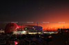 GP ABU DHABI, Circuit Atmosfera - the Yas Marina Hotel at sunset.

05.12.2024. Formula 1 World Championship, Rd 24, Abu Dhabi Grand Prix, Yas Marina Circuit, Abu Dhabi, Preparation Day.

- www.xpbimages.com, EMail: requests@xpbimages.com © Copyright: Moy / XPB Images