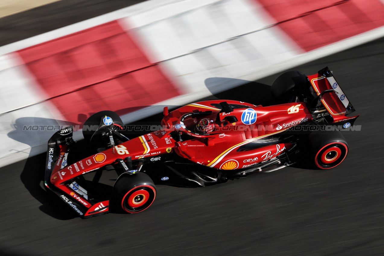GP ABU DHABI, Charles Leclerc (MON) Ferrari SF-24.

07.12.2024. Formula 1 World Championship, Rd 24, Abu Dhabi Grand Prix, Yas Marina Circuit, Abu Dhabi, Qualifiche Day.

- www.xpbimages.com, EMail: requests@xpbimages.com © Copyright: Moy / XPB Images