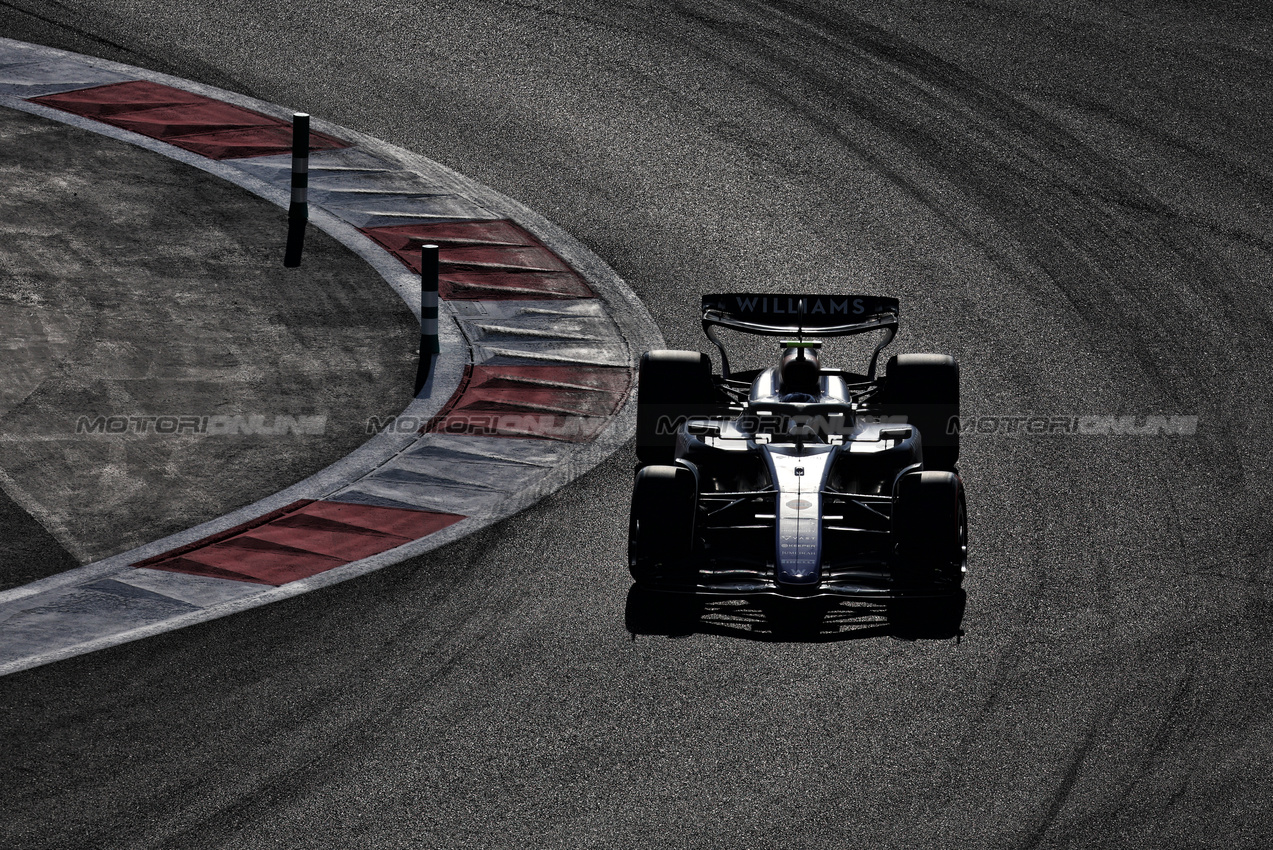 GP ABU DHABI, Franco Colapinto (ARG) Williams Racing FW46.

07.12.2024. Formula 1 World Championship, Rd 24, Abu Dhabi Grand Prix, Yas Marina Circuit, Abu Dhabi, Qualifiche Day.

- www.xpbimages.com, EMail: requests@xpbimages.com © Copyright: Moy / XPB Images
