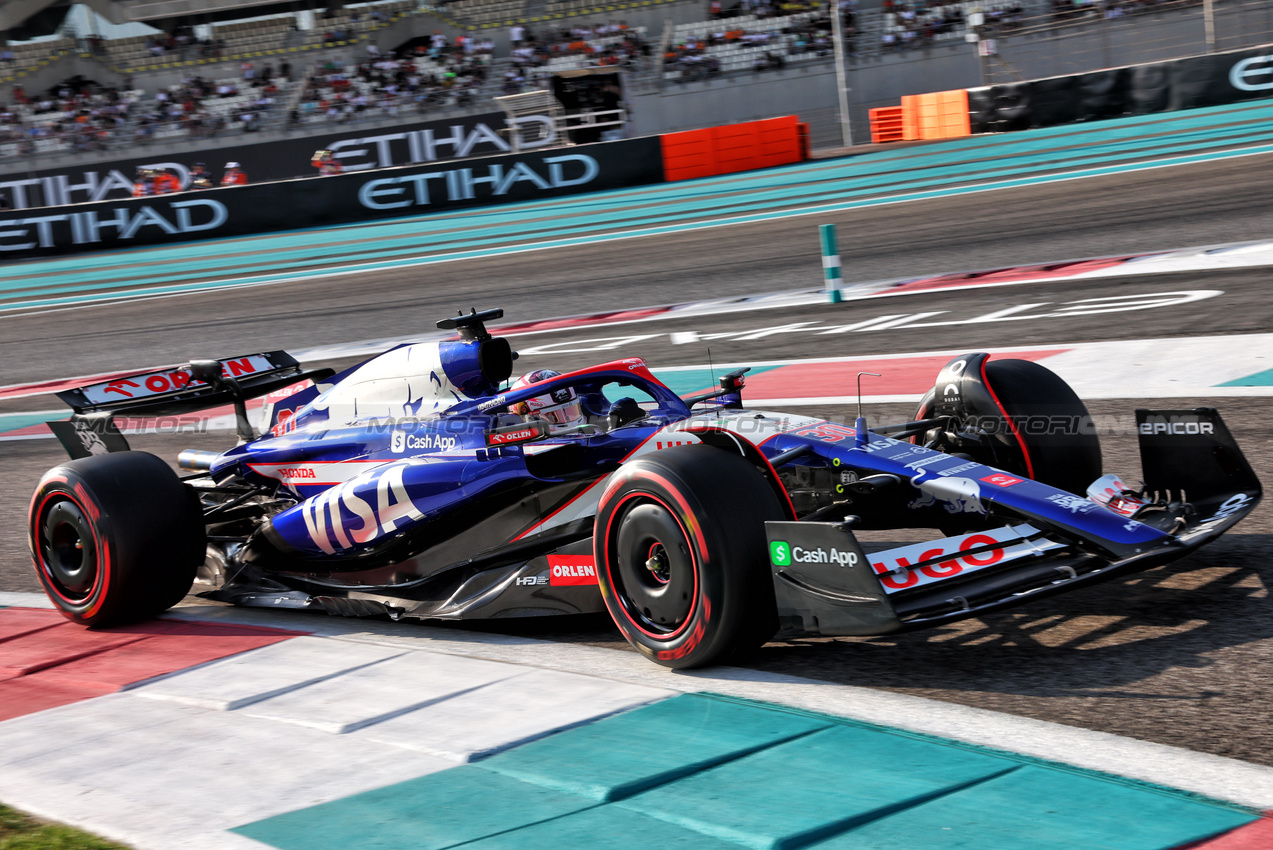GP ABU DHABI, Liam Lawson (NZL) RB VCARB 01.

07.12.2024. Formula 1 World Championship, Rd 24, Abu Dhabi Grand Prix, Yas Marina Circuit, Abu Dhabi, Qualifiche Day.

- www.xpbimages.com, EMail: requests@xpbimages.com © Copyright: Batchelor / XPB Images