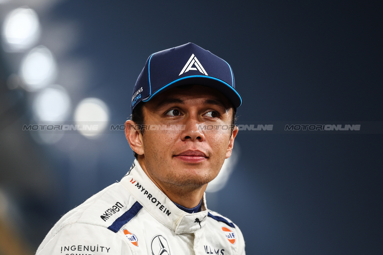 GP ABU DHABI, Alex Albon (THA), Williams F1 Team 
07.12.2024. Formula 1 World Championship, Rd 24, Abu Dhabi Grand Prix, Yas Marina Circuit, Abu Dhabi, Qualifiche Day.
- www.xpbimages.com, EMail: requests@xpbimages.com © Copyright: Charniaux / XPB Images