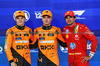 GP ABU DHABI, Qualifiche top three in parc ferme (L to R): Oscar Piastri (AUS) McLaren, second; Lando Norris (GBR) McLaren, pole position; Carlos Sainz Jr (ESP) Ferrari, third.

07.12.2024. Formula 1 World Championship, Rd 24, Abu Dhabi Grand Prix, Yas Marina Circuit, Abu Dhabi, Qualifiche Day.

 - www.xpbimages.com, EMail: requests@xpbimages.com © Copyright: Coates / XPB Images