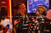GP ABU DHABI, Lewis Hamilton (GBR) Mercedes AMG F1 with the media.

07.12.2024. Formula 1 World Championship, Rd 24, Abu Dhabi Grand Prix, Yas Marina Circuit, Abu Dhabi, Qualifiche Day.

 - www.xpbimages.com, EMail: requests@xpbimages.com © Copyright: Coates / XPB Images