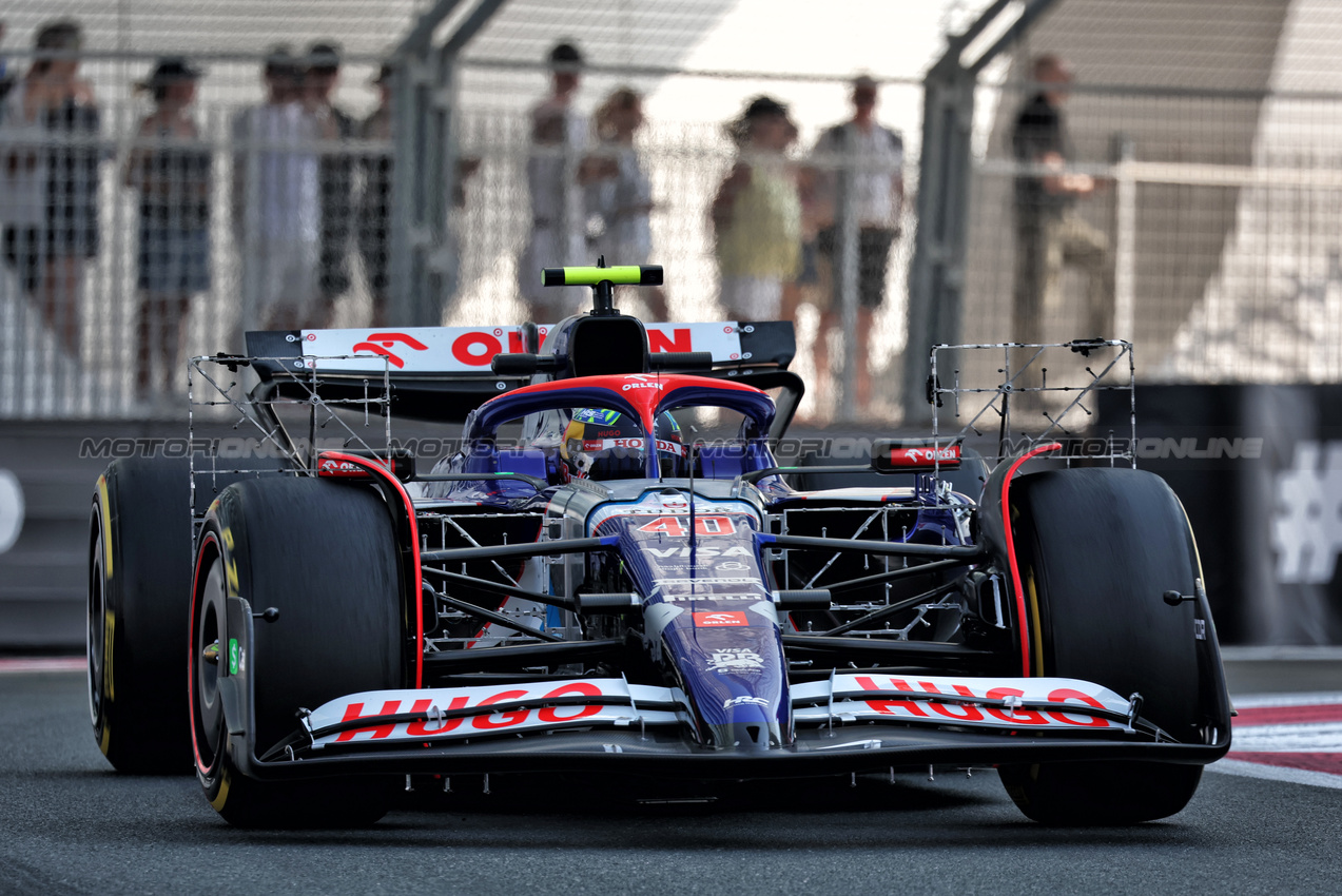 GP ABU DHABI, Ayumu Iwasa (JPN) RB VCARB 01 Test Driver with sensor equipment.

06.12.2024. Formula 1 World Championship, Rd 24, Abu Dhabi Grand Prix, Yas Marina Circuit, Abu Dhabi, Practice Day.

- www.xpbimages.com, EMail: requests@xpbimages.com © Copyright: Moy / XPB Images
