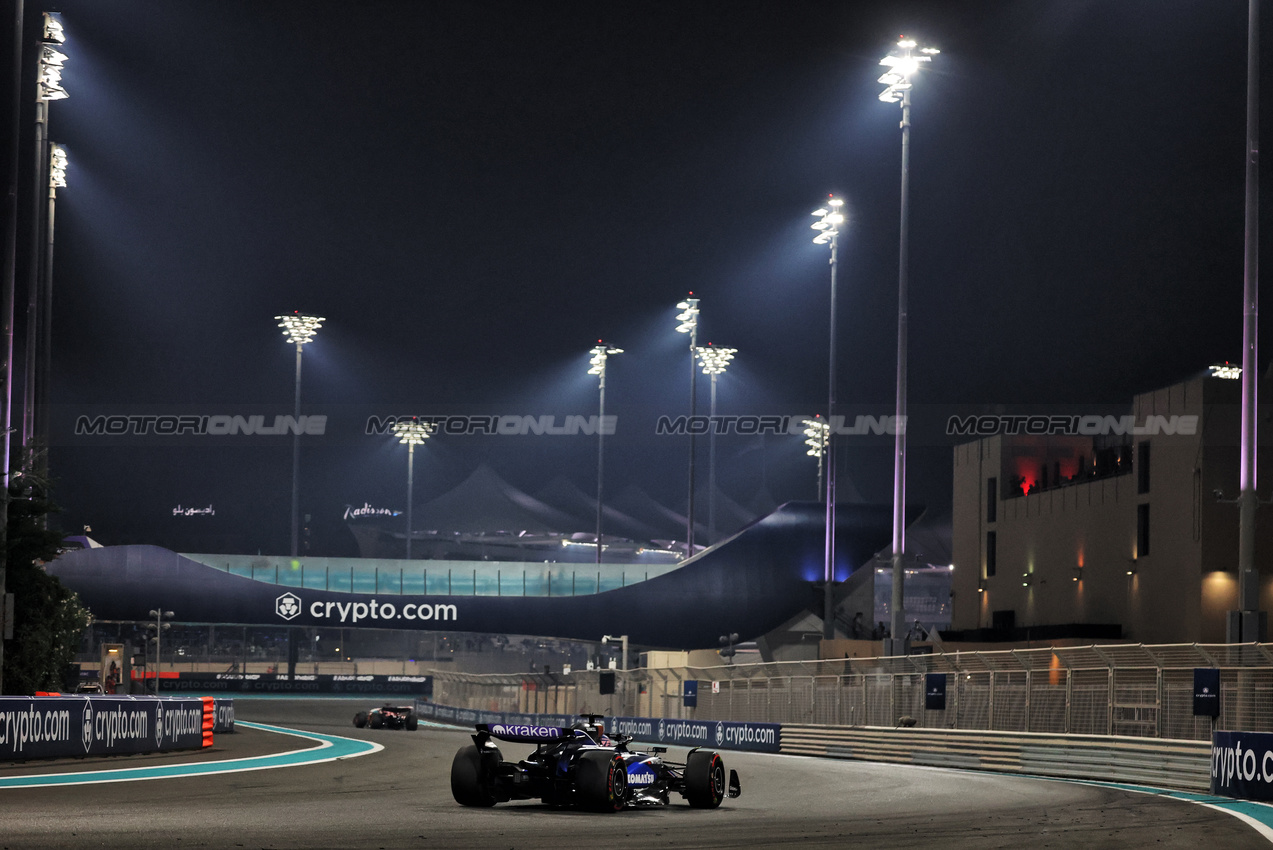 GP ABU DHABI, Alexander Albon (THA) Williams Racing FW46.

06.12.2024. Formula 1 World Championship, Rd 24, Abu Dhabi Grand Prix, Yas Marina Circuit, Abu Dhabi, Practice Day.

- www.xpbimages.com, EMail: requests@xpbimages.com © Copyright: Bearne / XPB Images