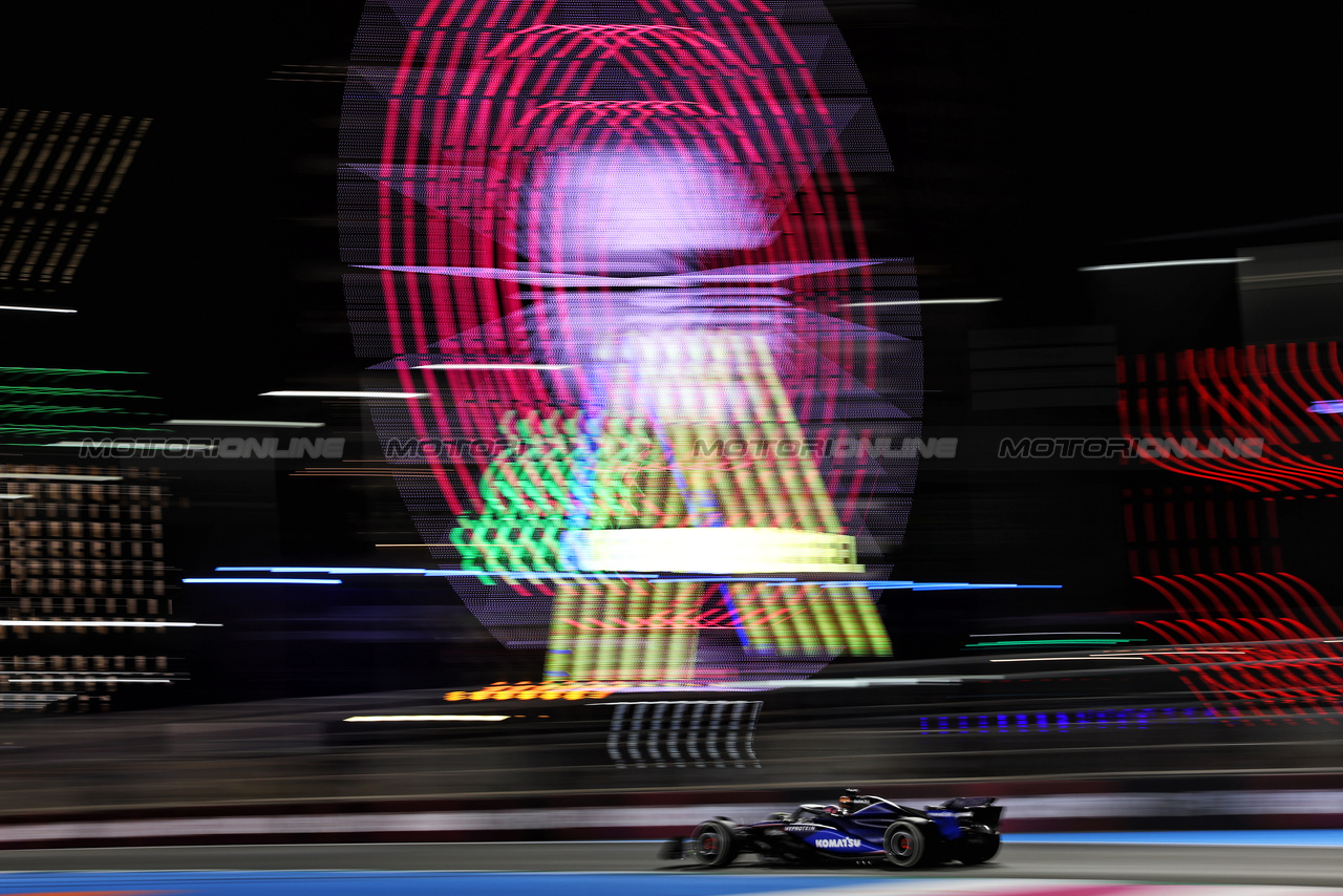 GP ARABIA SAUDITA, Alexander Albon (THA) Williams Racing FW46.

07.03.2024. Formula 1 World Championship, Rd 2, Saudi Arabian Grand Prix, Jeddah, Saudi Arabia, Practice Day.

- www.xpbimages.com, EMail: requests@xpbimages.com © Copyright: Bearne / XPB Images