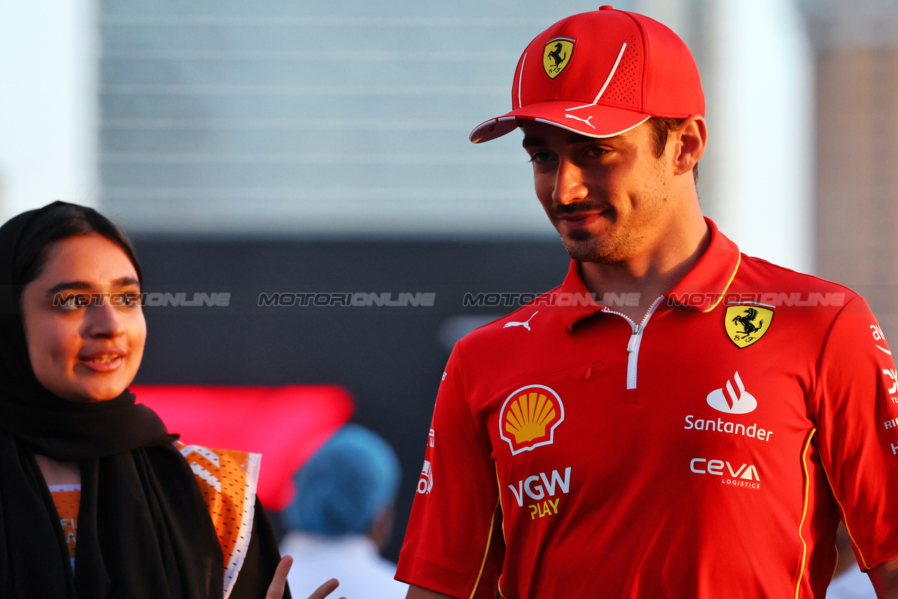 GP ARABIA SAUDITA, Charles Leclerc (MON) Ferrari.

06.03.2024. Formula 1 World Championship, Rd 2, Saudi Arabian Grand Prix, Jeddah, Saudi Arabia, Preparation Day.

- www.xpbimages.com, EMail: requests@xpbimages.com © Copyright: Batchelor / XPB Images