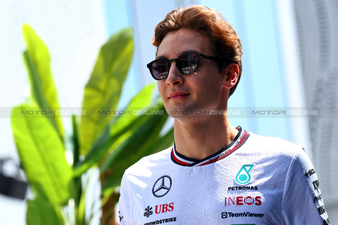 GP ARABIA SAUDITA, George Russell (GBR) Mercedes AMG F1.

06.03.2024. Formula 1 World Championship, Rd 2, Saudi Arabian Grand Prix, Jeddah, Saudi Arabia, Preparation Day.

 - www.xpbimages.com, EMail: requests@xpbimages.com © Copyright: Coates / XPB Images