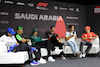 GP ARABIA SAUDITA, (L to R): Yuki Tsunoda (JPN) RB; Valtteri Bottas (FIN) Sauber; Lance Stroll (CDN) Aston Martin F1 Team; Nico Hulkenberg (GER) Haas F1 Team; George Russell (GBR) Mercedes AMG F1; e Charles Leclerc (MON) Ferrari, in the FIA Press Conference.
06.03.2024. Formula 1 World Championship, Rd 2, Saudi Arabian Grand Prix, Jeddah, Saudi Arabia, Preparation Day.
- www.xpbimages.com, EMail: requests@xpbimages.com © Copyright: Bearne / XPB Images