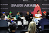GP ARABIA SAUDITA, (L to R): Yuki Tsunoda (JPN) RB; Valtteri Bottas (FIN) Sauber; Lance Stroll (CDN) Aston Martin F1 Team; Nico Hulkenberg (GER) Haas F1 Team; George Russell (GBR) Mercedes AMG F1; e Charles Leclerc (MON) Ferrari, in the FIA Press Conference.
06.03.2024. Formula 1 World Championship, Rd 2, Saudi Arabian Grand Prix, Jeddah, Saudi Arabia, Preparation Day.
- www.xpbimages.com, EMail: requests@xpbimages.com © Copyright: Bearne / XPB Images