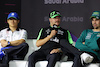 GP ARABIA SAUDITA, (L to R): Yuki Tsunoda (JPN) RB; Valtteri Bottas (FIN) Sauber; e Lance Stroll (CDN) Aston Martin F1 Team, in the FIA Press Conference.
06.03.2024. Formula 1 World Championship, Rd 2, Saudi Arabian Grand Prix, Jeddah, Saudi Arabia, Preparation Day.
- www.xpbimages.com, EMail: requests@xpbimages.com © Copyright: Bearne / XPB Images