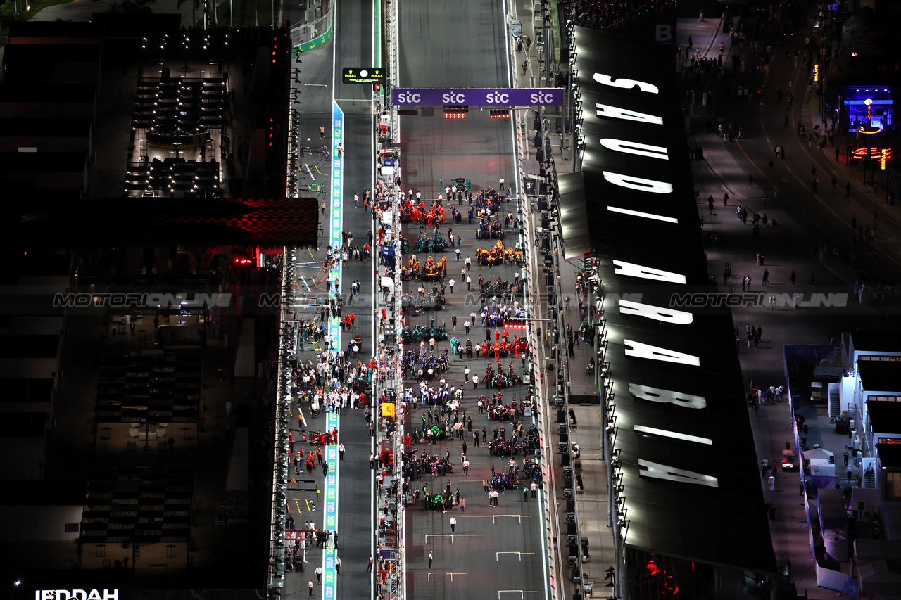 GP ARABIA SAUDITA, The grid before the partenza of the race.

09.03.2024. Formula 1 World Championship, Rd 2, Saudi Arabian Grand Prix, Jeddah, Saudi Arabia, Gara Day.

- www.xpbimages.com, EMail: requests@xpbimages.com © Copyright: Moy / XPB Images