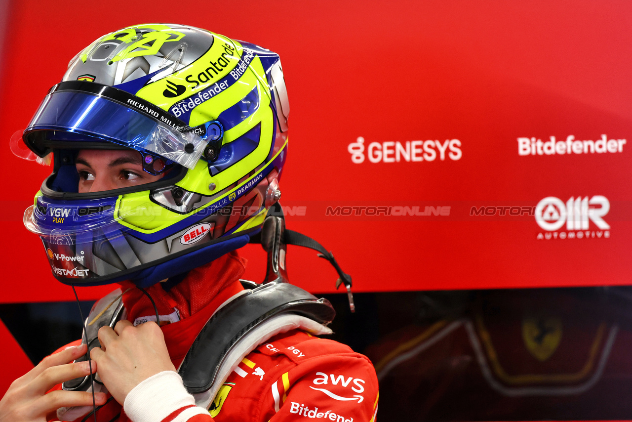 GP ARABIA SAUDITA, Oliver Bearman (GBR) Ferrari Reserve Driver.

08.03.2024. Formula 1 World Championship, Rd 2, Saudi Arabian Grand Prix, Jeddah, Saudi Arabia, Qualifiche Day.

- www.xpbimages.com, EMail: requests@xpbimages.com © Copyright: Batchelor / XPB Images