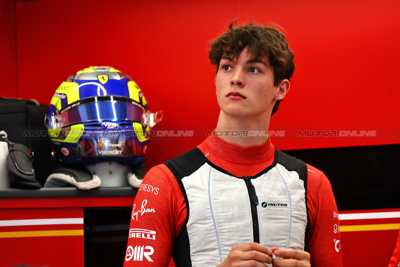 GP ARABIA SAUDITA, Oliver Bearman (GBR) Ferrari Reserve Driver.

08.03.2024. Formula 1 World Championship, Rd 2, Saudi Arabian Grand Prix, Jeddah, Saudi Arabia, Qualifiche Day.

- www.xpbimages.com, EMail: requests@xpbimages.com © Copyright: Batchelor / XPB Images