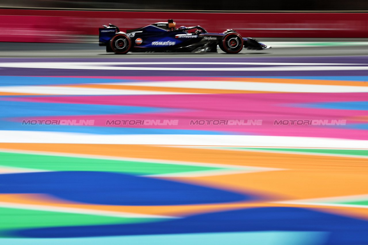 GP ARABIA SAUDITA, Alexander Albon (THA) Williams Racing FW46.

08.03.2024. Formula 1 World Championship, Rd 2, Saudi Arabian Grand Prix, Jeddah, Saudi Arabia, Qualifiche Day.

- www.xpbimages.com, EMail: requests@xpbimages.com © Copyright: Moy / XPB Images
