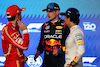 GP ARABIA SAUDITA, Qualifiche top three in parc ferme (L to R): Charles Leclerc (MON) Ferrari, second; Max Verstappen (NLD) Red Bull Racing, pole position; Sergio Perez (MEX) Red Bull Racing, third.
08.03.2024. Formula 1 World Championship, Rd 2, Saudi Arabian Grand Prix, Jeddah, Saudi Arabia, Qualifiche Day.
- www.xpbimages.com, EMail: requests@xpbimages.com © Copyright: Batchelor / XPB Images