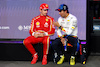 GP ARABIA SAUDITA, (L to R): Charles Leclerc (MON) Ferrari with Sergio Perez (MEX) Red Bull Racing in qualifying parc ferme.
08.03.2024. Formula 1 World Championship, Rd 2, Saudi Arabian Grand Prix, Jeddah, Saudi Arabia, Qualifiche Day.
 - www.xpbimages.com, EMail: requests@xpbimages.com © Copyright: Coates / XPB Images